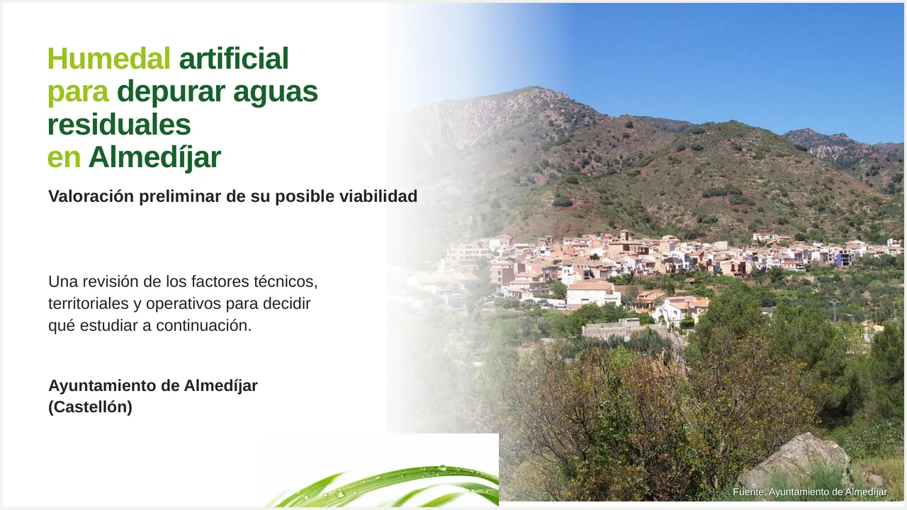 Un humedal para Almedíjar: diapositiva 1 de 8
